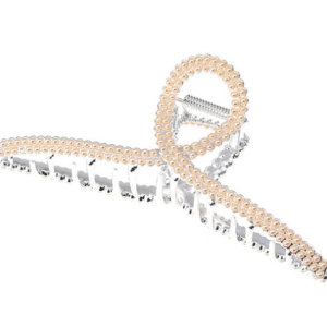 Susuda Big Size Pearl Double Mix Twist Metal Hair Clip Shiny Hair Pin Half Updo Hair Pin