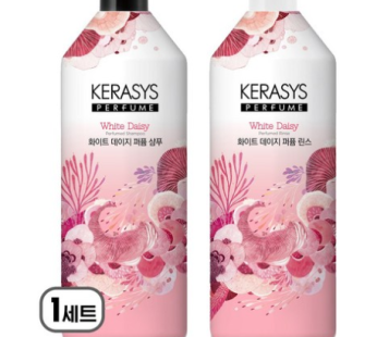 “Kerasys White Daisy Perfume Shampoo+Rinse Set, 2L, 1 Set “