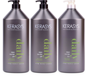 Kerasis Daily Scalp Care Large Capacity 1500ml Shampoo 2 + Rinse 1
