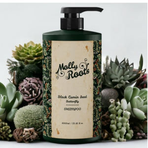 Mollyroot Black Cumin Seed Butterfly Functional Shampoo Floral Fragrance, 1L, 1ea