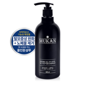 “Mukan Herb All-in-one Scalp Shampoo Herbal Fragrance, 500ml, 1pc “