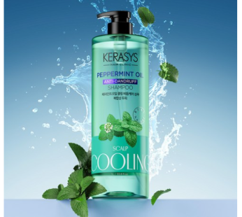 Kerasys Peppermint Oil Scalp Cooling Dandruff Relief Shampoo, 1L, 1pc