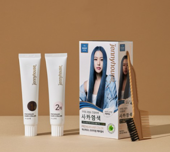 Jenny House Cosmetic Premium Hair Color Dye 7ABL, Ash Blue, 1ea