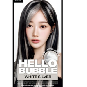 Mise en scene Hello Bubble Hair Dye, White Silver, 1ea