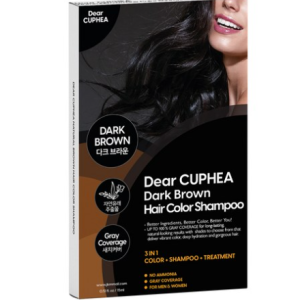 Dear Coupe Hair Color Shampoo 3 Times, Dark Brown, 1 ea