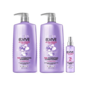 L’Oréal Shampoo Conditioner Serum Set (Hyaluronic Acid) 783.7ml L’Oréal Paris