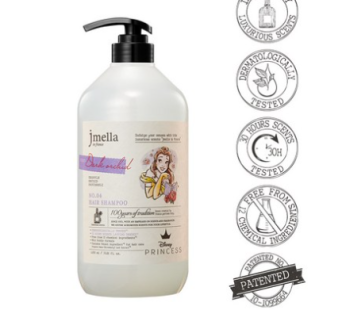 Jamela Disney Princess Belle Dark Orchid Hair Perfume Shampoo 1000ml (Expiration Date 2025.07.28), 1L, 1ea