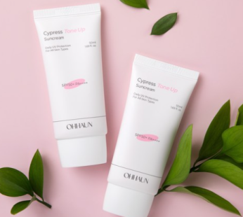 Ohaun Cypress SPF 50+ PA++++ Tone-up Sun Cream Fade Free Mixed Sunscreen Lotion Vegan Sun Cream Sunblock