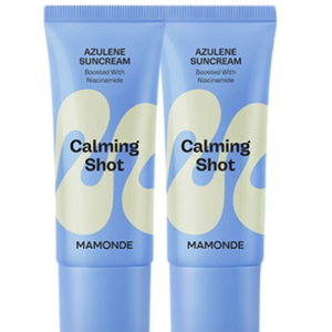 Mamonde Calming Shot Azulene Sun Cream SPF50+ PA++++ 1+1, 70ml, 1ea