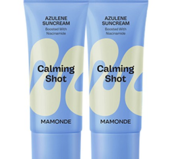 Mamonde Calming Shot Azulene Sun Cream SPF50+ PA++++ 1+1, 70ml, 1ea