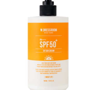 W Dressroom Moisturizing Sun Cream SPF50+ PA++++, 500ml, 1ea