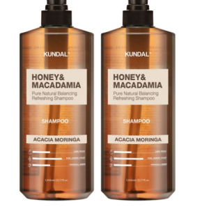 “Kundal Honey & Macadamia Nature Shampoo Acacia Moringa, 1058ml, 2ea “
