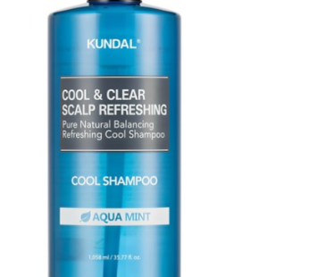 “Kundal Cool & Clear Scalp Refreshing Shampoo Aqua Mint, 1058ml, 2ea “