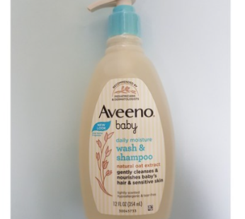 Aveeno Baby Daily Moisture Wash & Shampoo 532ml, 354ml, 1pc