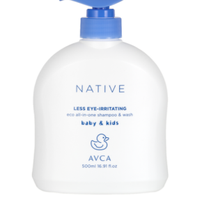 “Abka Native Baby Eye-Stinging Eco All-in-One Shampoo & Wash, 500ml, 1pc “