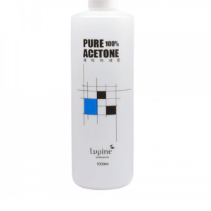 “Lupin Pure Acetone 1000ml Safety Cap Soak Off Gel Nail Remover, 1L, 1ea “