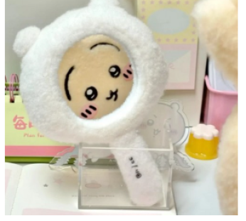 Cotton Velvet Small Makeup Mirror Portable Cute Portable Mirror Yellow