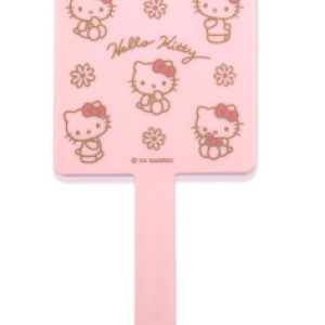 Beauty Home Sanrio Hello Kitty Pattern Simple Hand Mirror, 2 Pieces, Light Pink