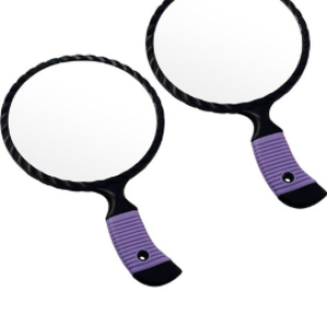Seven Star Labyrinth Mirror Large, Black+Purple, 2pcs