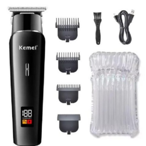 “Kemei Zero Blade Hair Trimmer Men Professional Beard Rechargeable Electric Clipper Cutting Machine Barbershop “