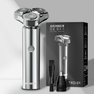 SAMSEA 360 degree electric shaver IPX7 fully waterproof electric shaver portable 2-in-1 shaver