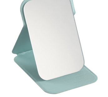 Mudas Pastel Round Edge Rectangle Portable Folding Table Mirror Standard