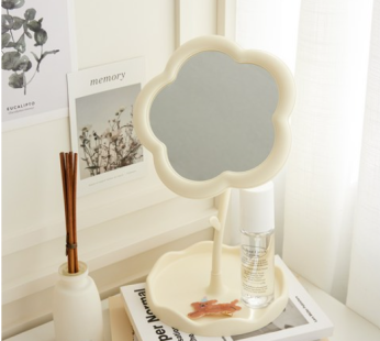 “Living Sympathy Flower Angle Adjustable Table Mirror “