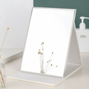 Mudas PU Cover Folding Portable Large Table Mirror