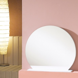 Woodwell Standing Round Table Mirror