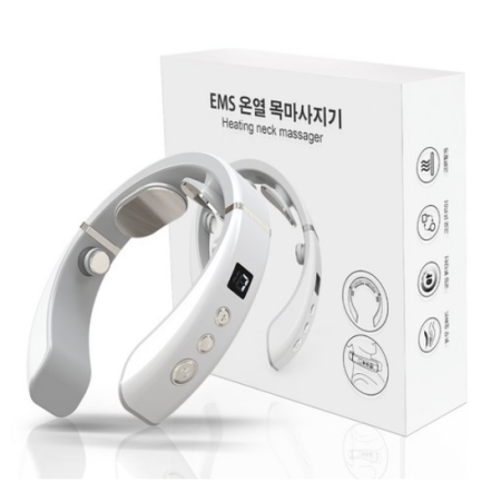 EMS low frequency neck massager warming function portable wireless steaming massager voice function