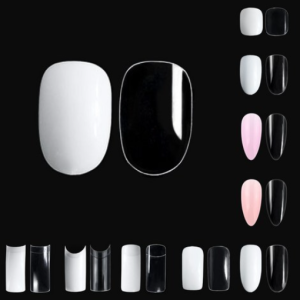 “Domestically produced short oval mini nail refill tip extension tip artificial fingernail 50 pieces, short oval mini clear …, 1 piece “