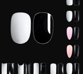 “Domestically produced short oval mini nail refill tip extension tip artificial fingernail 50 pieces, short oval mini clear …, 1 piece “