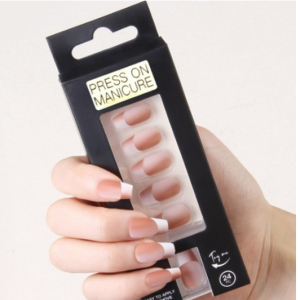 Daysoi Point Touch Nail Tips Artificial Nails 24p Set, 18 Coffee, 1pc