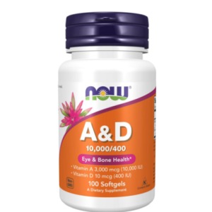 NOWFOOD A 10000IU & D 400IU Softgels Gluten Free