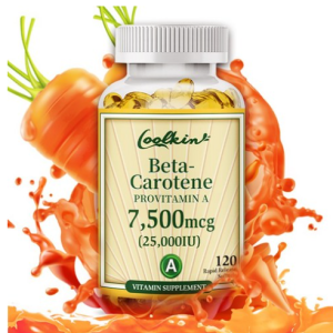 Beta-Carotene Vitamin A 25 000IU – Vision Health Eye Fatigue Relief 120 Tablets, 120 Tablets, 1 Tablet