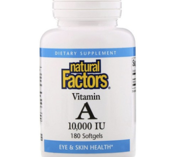 Natural Factors Vitamin A 10000IU Softgels