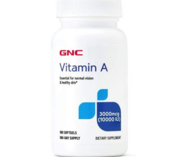 GNC Vitamin A 10000IU 180 Capsules (6 Month Supply)