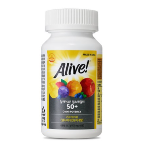 Alive OnceDaily Multivitamin 50+, 60 Tablets, 1 Tablet