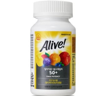 Alive OnceDaily Multivitamin 50+, 60 Tablets, 1 Tablet