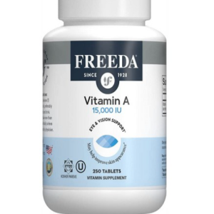 Freeda Kosher Vitamin A Palmitate – 15000 IU – 250 Tablets