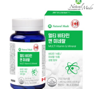 Multivitamin & MineralVitamin A Vitamin D Vitamin E Vitamin K Pantothenic Acid, Selenium Niacin, Biotin, Beta-Carotene, Zinc Multivitamin, 90 Tablets, 1 Tablet