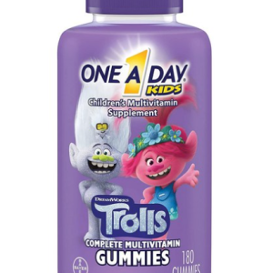 One A Day Kids Multivitamin 180 Gummies Vitamin A B6 B12 C D E Zinc Biotin, 180 Tablets, 1 Gummy