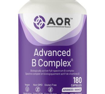 AOR Advanced Vitamin B Complex 180 Capsules Canada Genuine Active Vitamin B Complex 6 12 Nutritional Supplements, 180 Tablets, 1 Tablet