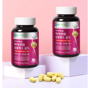 NutriD Day Premium Vitamin B Complex Gold, 90 Tablets, 1 Tablet
