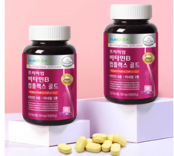 NutriD Day Premium Vitamin B Complex Gold, 90 Tablets, 1 Tablet
