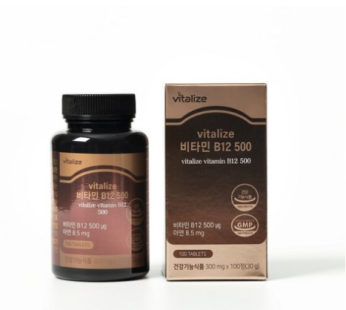 Vitalize Vitamin B12 500 & Zinc, 100 Tablets, 4 Tablets