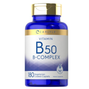 Carlyle Vitamin B50 B-Complex Vegetarian Coated Caplets