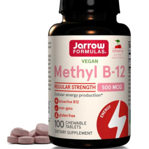 Jarrow Formulas Methyl B-12 500 mcg Cherry Lozenges