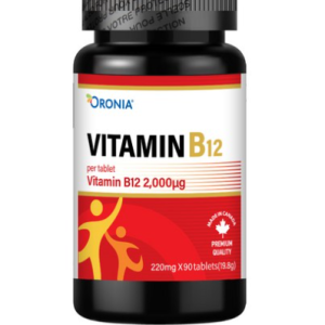 Oronia Vitamin B12 2000mcg 90 Capsules