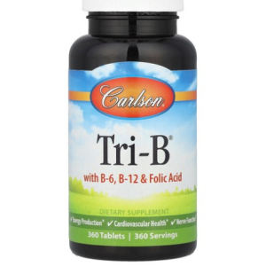 Carlson B6 B12 Tri B with Folic Acid, 360 Tablets